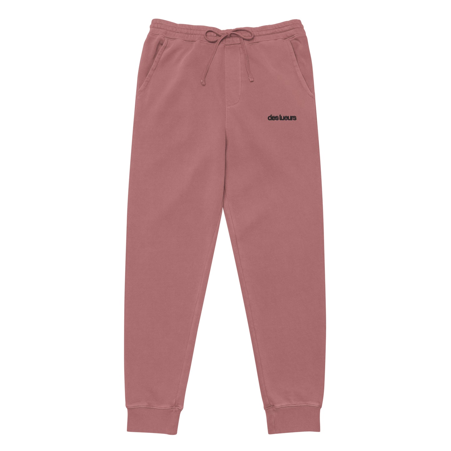 "the" embroidered sweats