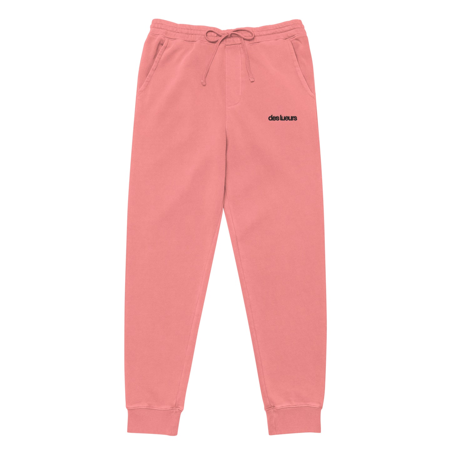 "the" embroidered sweats